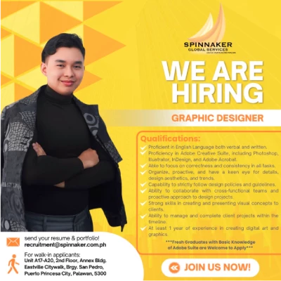 Hiring Graphic Designer image.